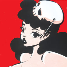 Load image into Gallery viewer, DAINTY SKULL - Silkscreen Print