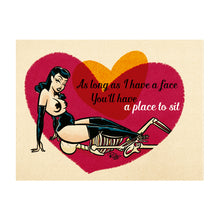 Load image into Gallery viewer, PLACE TO SIT- Valentine’s Card