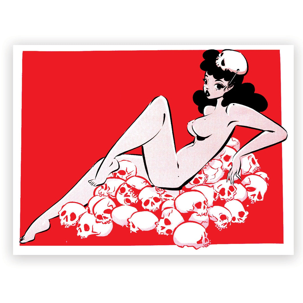 DAINTY SKULL - Silkscreen Print
