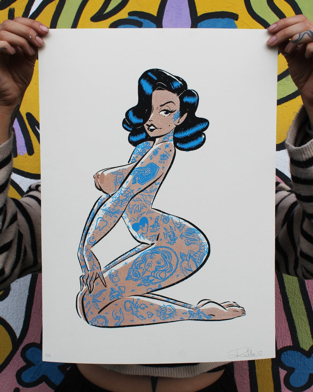 TATTOOED DAME V°3 - SCREEN PRINT