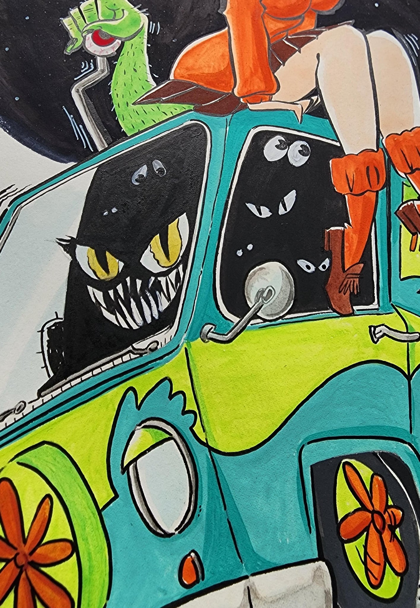 THE SPOOKY MACHINE - ORIGINAL ART – The Art of Ruttu
