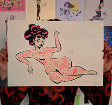 Load image into Gallery viewer, TATTOOED DAME V°4 - SILKSCREEN PRINT

