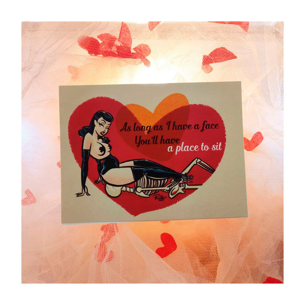 PLACE TO SIT-  Valentine’s Vintage Inspired Card