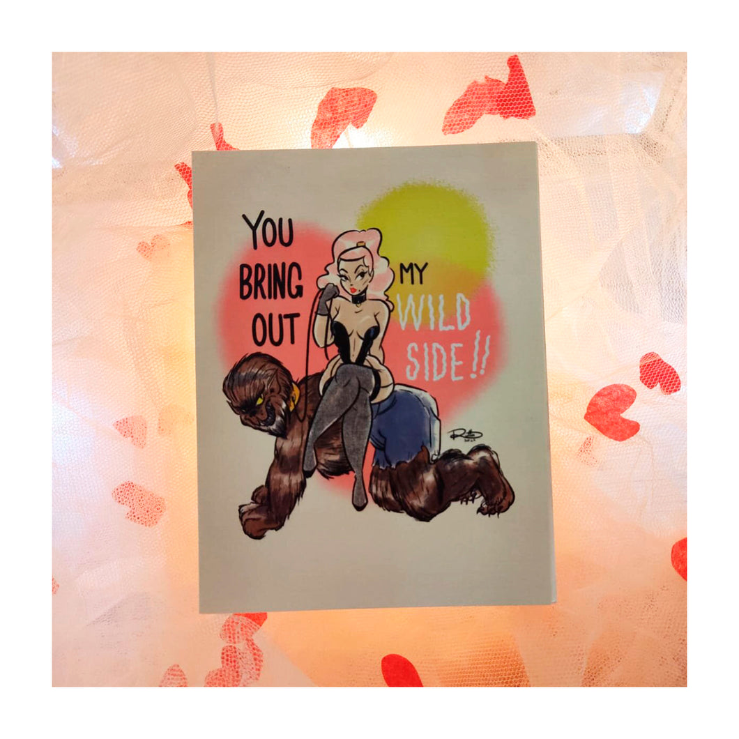 WILD SIDE -  Valentine’s Vintage Inspired Card